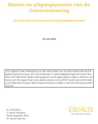 Voorpagina van Equalis rapport