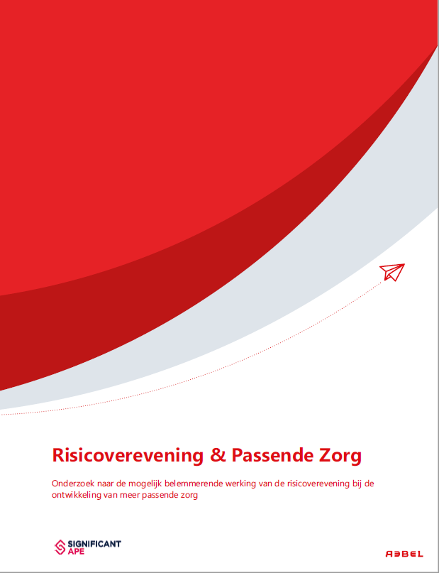 Voorpagina van rapport Zorginstituut